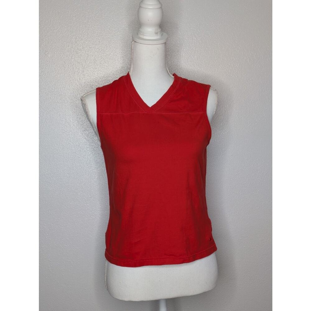 Athletic Womens Tee Shirt Short Sleeve Size Medium Casual VNeck